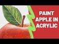 How to Paint Realistic Apple in Acrylic