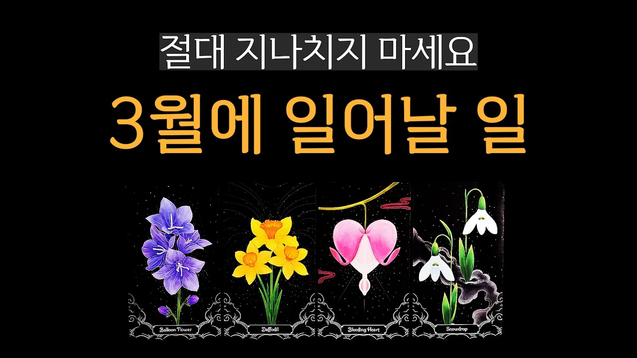 [타로] 3월에 일어날 일