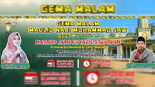 USTADZAH LIZA AZIZAH | Gema Malam Peringatan Maulid Nabi Muhammad SAW Masjid Jami Riyadussolihin