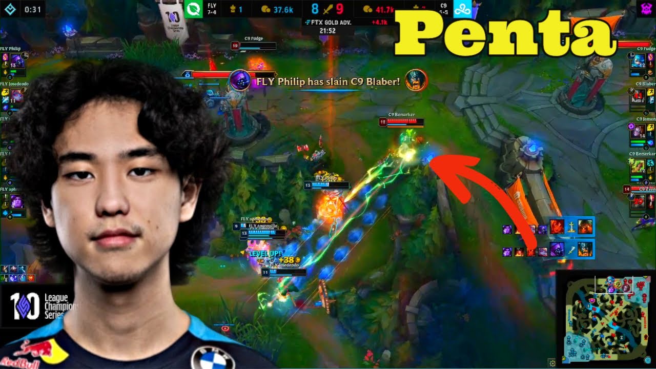 C9 Berserker's FIRST PENTAKILL In The LCS!!