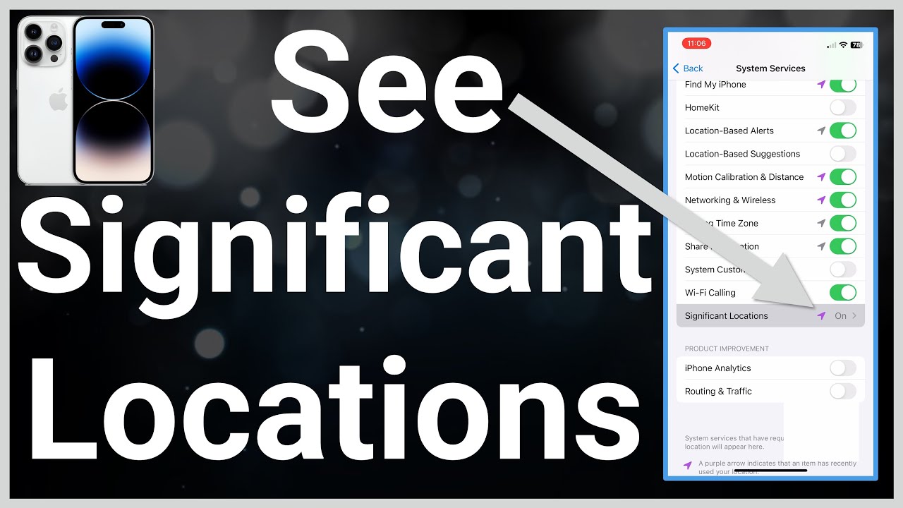 How To See Significant Locations On iPhone YouTube