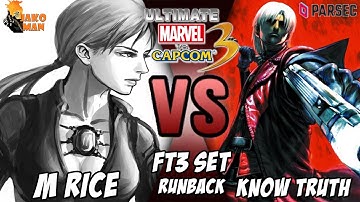 UMVC3 Parsec FT3 Set Runback - M RICE VS KnowTruth