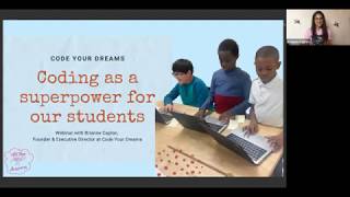 Webinar with Brianne Caplan and Chicago Innovation: Coding as a superpower for my students