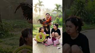 Village Fun: The Great Rooster Catching Challenge😜#Shorts #Funny #Comedy #Viral