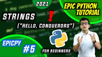[Hindi] Strings in Python for Beginners 2021 || #5 Epic Python Tutorials #EPICPY by  @CONQUER WORLD