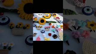 Handmade Crochet Hair Accessories| DIY Crochet Hair Accessorie| Small Business Ideas|sunflower clips