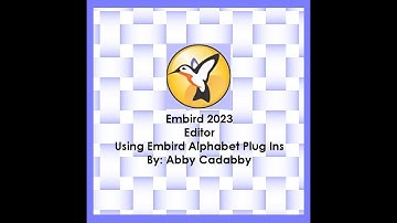 6. Using Embird Plug In Fonts