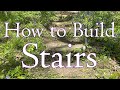 How to Build Rustic Garden Stairs ⚒