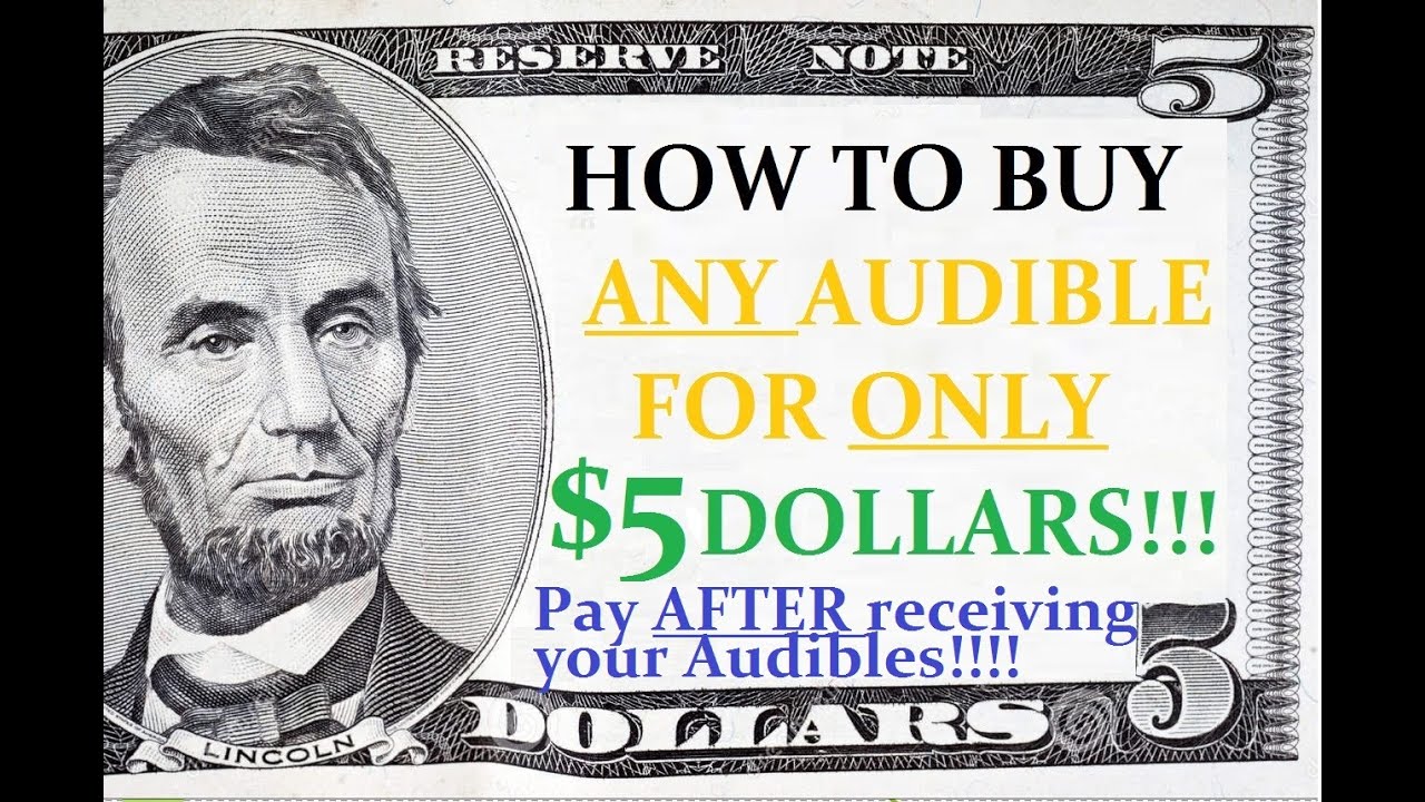 Audible Ultimate Trick HOW TO BUY ANY AUDIBLE FOR JUST 5
