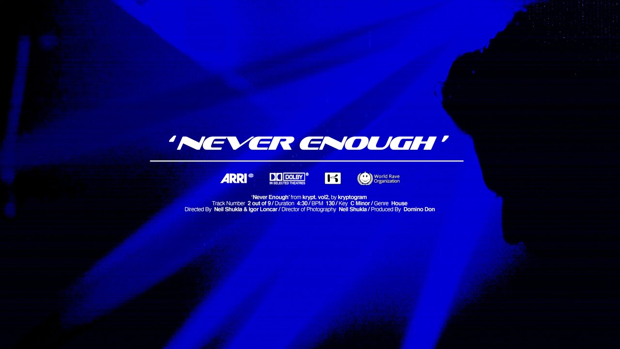 kryptogram  - Never Enough (Visualizer)