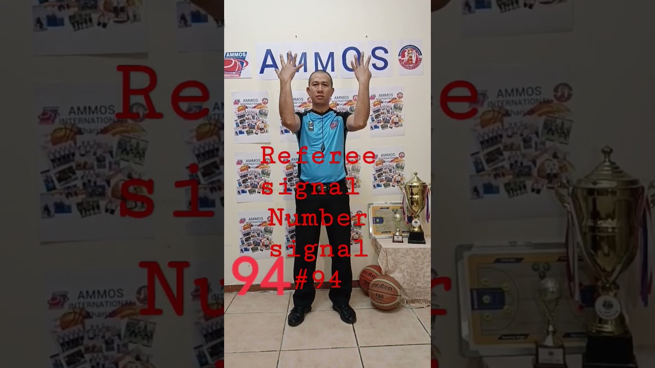 Referee signals number signal #94