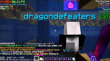 Minetime Factions: FarmsForDays Raids xdude11