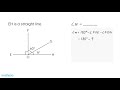 Understanding Angles on a Straight Line