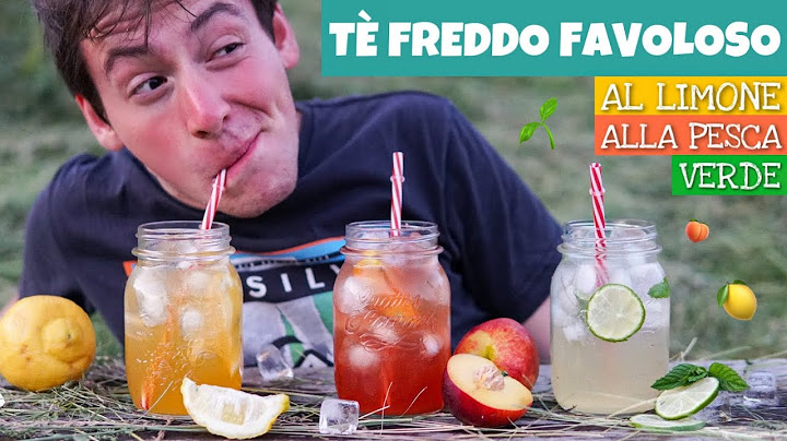 TÈ FREDDO al LIMONE, alla PESCA e VERDE - fatto in casa - ricetta facile e veloce | Davide Zambelli