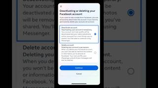 Facebook Account Deactivate Kaise Kare | #shorts #viral #facebook
