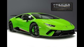 Lamborghini | Huracan Performante | Verde Mantis | 2019
Find out more here:
https://www.premiergt.com/used/cars/lamborghini/huracan/lp-640-4-performante-comfort-seats-lift-system-carplay-rear-camera-1052
Premier GT are pleased to offer for sale this phenomenal 2019 (19) Lamborghini Huracán Performante LP640-4 5.2 V10 Coupe, that comes with a fantastic specification and a long list of options. It has covered just 5,300 miles, comes with a full Lamborghini Service History and a Lamborghini Warranty too. The car is finished in the incredible Verde Mantis paintwork, protected with a front-end coating of Paint Protection Film.
The Huracán Performante was designed with only one aim: to be the fastest. It took the concept of a supercar and completely reworked it. The engine was improved, the performance of the steering and suspension enhanced, and the whole car was designed using ultra-lightweight materials including Lamborghini’s award-winning Forged Composites®. The Performante also introduces the innovative Active Lamborghini Aerodynamics (ALA), taking performance and driving experience to the next level.
Everything is beautifully designed for speed, power and maximum performance: the even more powerful V10 engine, the LDF 7-speed dual-clutch transmission, the Forged Composites® front and rear spoilers which increase and decrease the downforce as required, and the new, lighter wheels rims which hold the new Pirelli P Zero Corsa tyres, providing incredible grip. The V10 engine pushes out 640bhp and a maximum torque of 600 Nm. And, if you need further proof of the engineering brilliance of this car, on 5th October 2016, the Performante set a production car lap record of 6:52.01min at the Nürburgring in Germany.
No expense has been spared in putting together this Performante. Its specification is incredible and includes the optional Lifting System, Magneto-Rheological Suspension and Front and Rear Parking Sensors together with Rear View Camera.
The interior is just as beautiful as the outside. Finished in Sportivo Alcantara in Nero Cosmus and contrast stitching in Verde Fauns (Green), it dresses the Electric, Heated Seats perfectly. It also features plenty of Forged Composite Carbon dotted around the cabin. Other options include Style Package, and a CupHolder with ‘Smoker Package’.
With the Huracán Performante, Lamborghini have produced a supercar which perfectly balances speed with engaging and dynamic road driving. And, as you would expect from a Premier GT car, this Performante is in immaculate condition inside and out.
ELECTRIC AND HEATED COMFORT SEATS. 20 LOGE FORGED LIGHTWEIGHT ALLOY WHEELS. GREEN BRAKE CALLIPERS. LIFTING SYSTEM WITH MAGNETO RHEOLOGICAL SUSPENSION. NAVIGATION SYSTEM WITH CARPLAY. REAR VIEW CAMERA WITH PARKING SENSORS. BRANDING PACKAGE. STYLE PACKAGE. OPTIONAL VERDE FAUNS STITCHING.
At Premier GT, luxury and performance cars are not just our business, they are also our passion and every vehicle we offer has been meticulously hand picked to ensure it meets our exceptionally high standards and yours.
With over 45 years of experience in the motor industry, every single car we buy has to meet our exacting requirements in terms of provenance, history and quality. And, whilst we are fanatical about detail, we also ensure that each of our cars has something special about it, whether that be an exquisite colour combination or an incredible specification. We believe if we are excited about a car, you will be too.
#hypercars #supercars #premiergt
Web: www.premiergt.com
Instagram: @premiergt
Twitter: @Premier_GT
Facebook: https://www.facebook.com/premiergtsussex
Linked In: https://www.linkedin.com/company/premier-gt-ltd/ Lamborghini | Huracan Performante | Verde Mantis | 2019