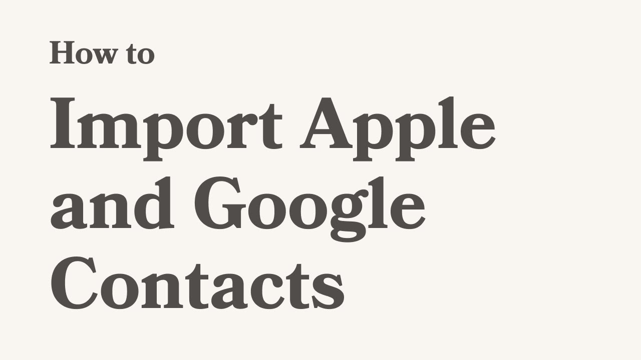 Import Google & Apple Contacts into Wisephone