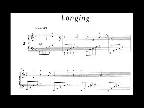 Longing - Day Dreams Pieces for Piano by Daniel Hellbach No. 3 Am
