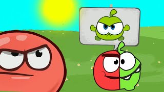 New Cartoon game Red Ball and Om Nom got SharoNom | Green hills level 1-15 Boss Square new series 1