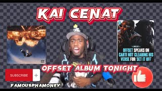 Kia Cenat streaming Offset Album tonight And list of his Top 3 Albums so far this year.🎵🎵