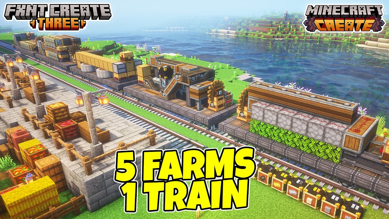The Train That Produces Everything - Minecraft Create Mod - YouTube