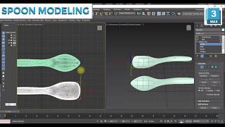 3ds Max Spoon Modeling Tutorial | Utensil &amp; Product Modeling Beginner Guide