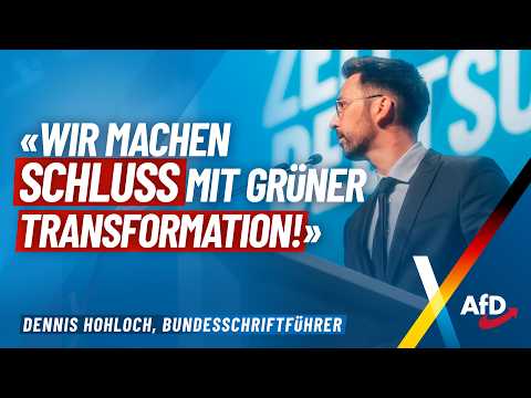 "We're putting an end to the green transformation!" – Dennis Hohloch – AfD
