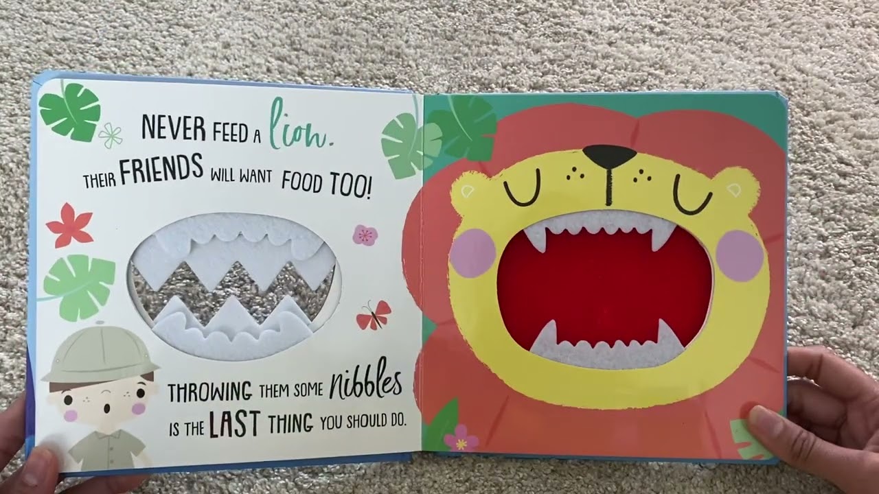 Never feed a Shark! Babies English learning book