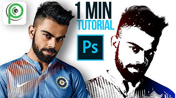 Only 2 minute  Threshold Effect Portrait (Brush) | Photoshop CC Tutorial | Photo Manipulation