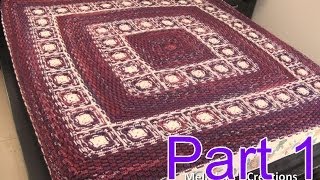 Basket Weave Blanket Crochet Tutorial pt 1 - Making the Grannies - Left