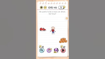 Braintest | Level 410 | He wants to be a race car driver but how #braintest #trickypuzzles #level410
