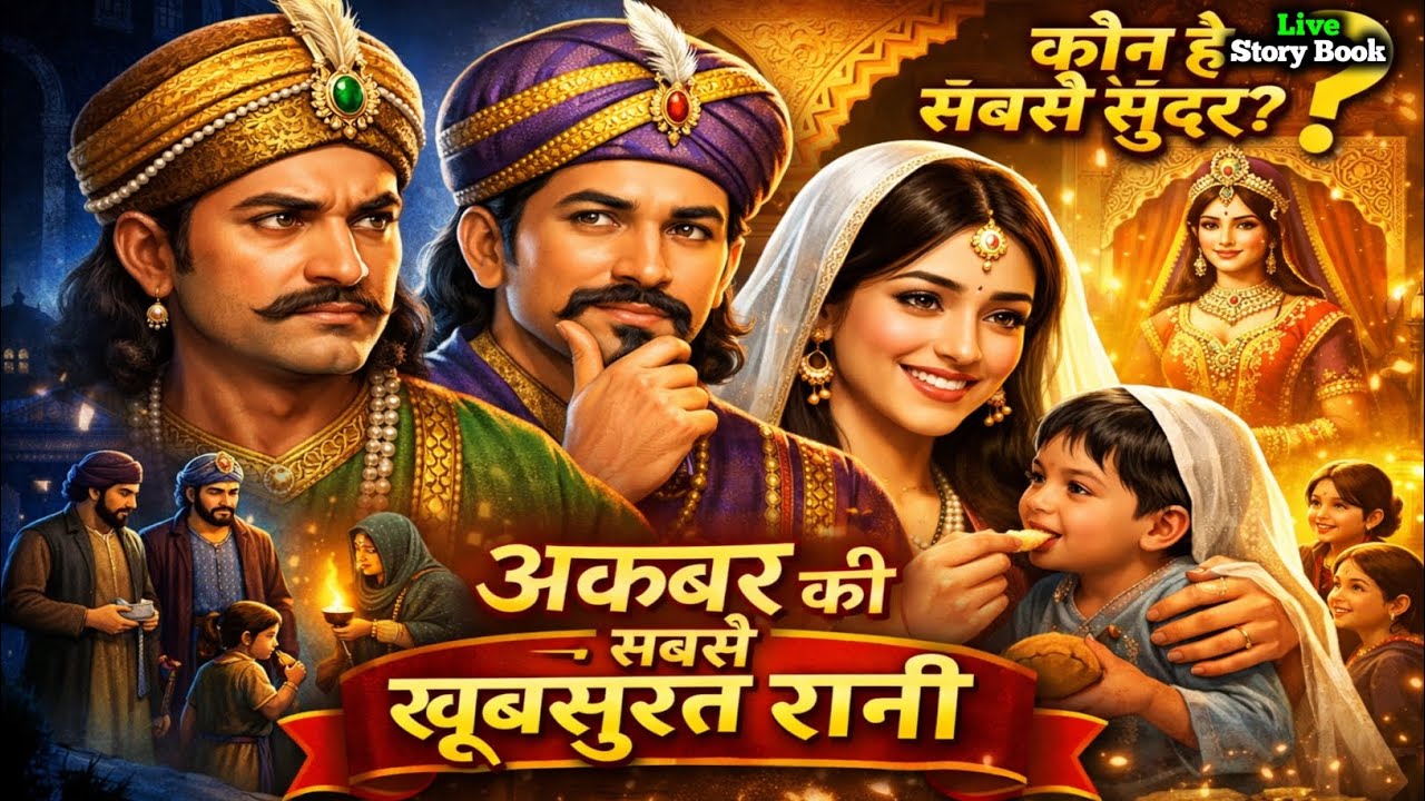 सबसे खूबसूरत रानी कौन है, अकबर बीरबल की कहानी | Akbar Birbal ki kahani | Stories of Akbar Birbal 