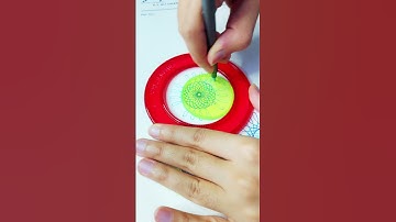 Satisfying Geometric Shapes🤩 | Simple Spirograph Design  #asmr #spirograph #shorts