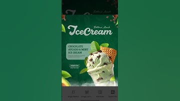 Ice Cream 🍦... #canva #poster #shorts