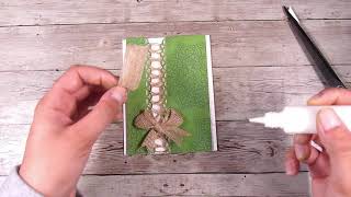 Other Uses For Border Dies!  Lace Up Technique in Card Making #UseWhatYouHave