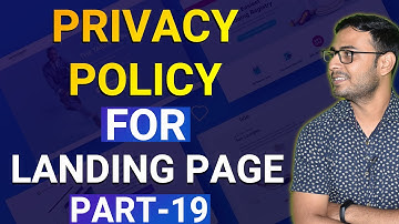 #19 Privacy Policy for Landing Page  |  Landing Page Tutorials