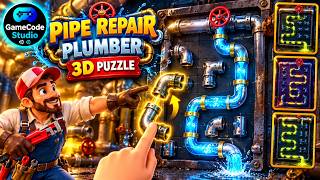 Pipe Repair Plumber Puzzle  | Fix the Pipes & Solve the Puzzle | Connect the Pipes & Save the Water