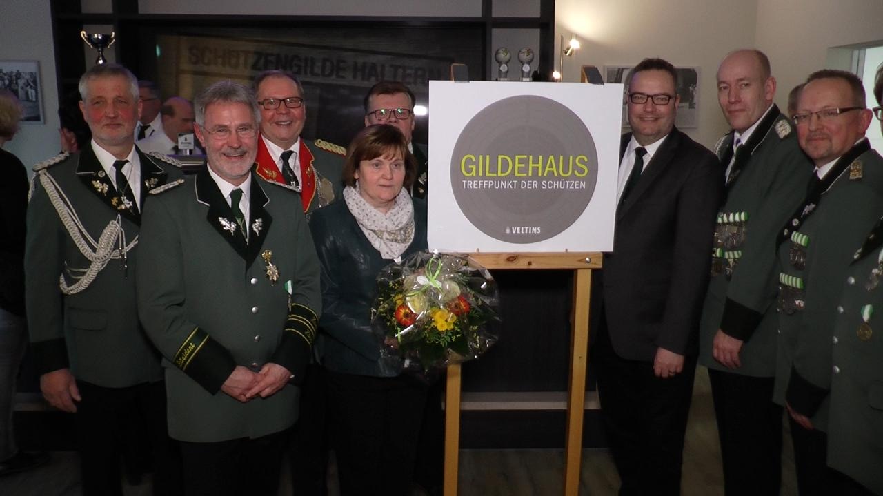 Einweihung des neuen Schützenhauses der Schützengilde Haltern