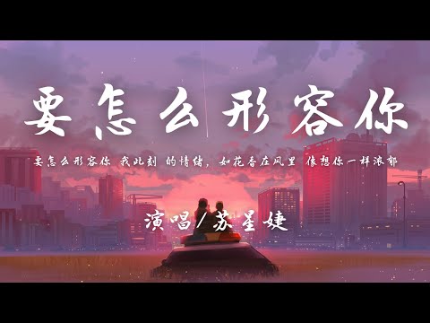 苏星婕 - 要怎么形容你『要怎么忘记你 我怀念的过去，是和你浪漫的 像一起躲过的雨。』【動態歌詞】♪