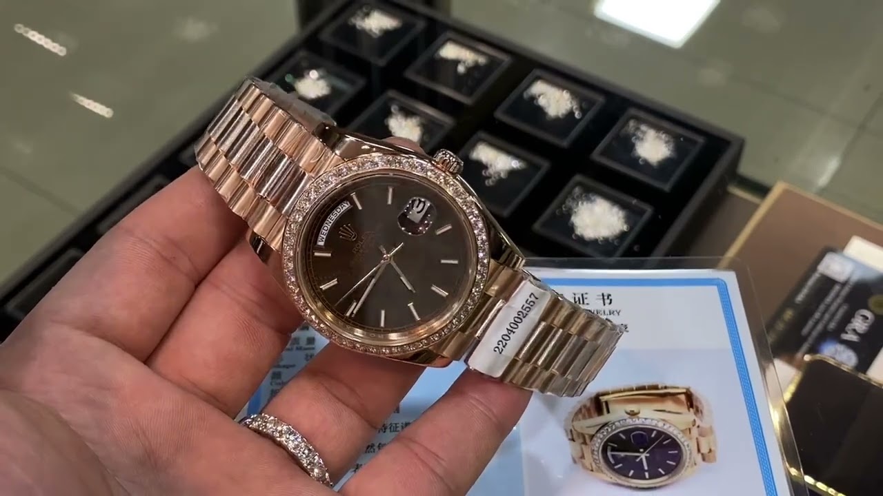 Rolex Rose Gold rose gold plated best quality!