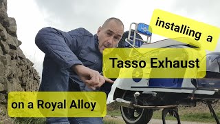 Installing a Tasso Exhaust On A Royal Alloy GT125