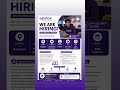Follow and dm for the application linkAll job links #hiring #itjobs #techjobs #applynow #fresherjobs