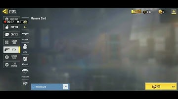 How to buy a change rename card by using credits