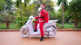 Ntn - 4K Chế Tạo Xe Máy Tuyết Đi Chơi Noel Christmas Paper Motorcycle
