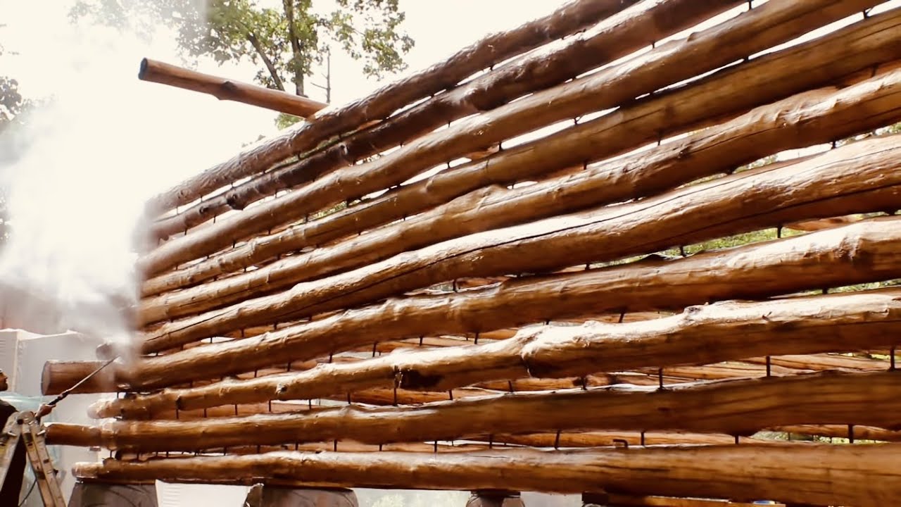 OFF Grid Log Cabin Build in the Woods - YouTube