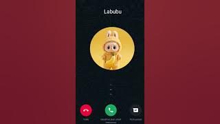 kartun animasi lucu || labubu calling me #labubu #smartphone #cartoon #trending