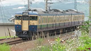 しなの鉄道115系スカ色 小諸駅発車 Shinano Railway 115 series EMU