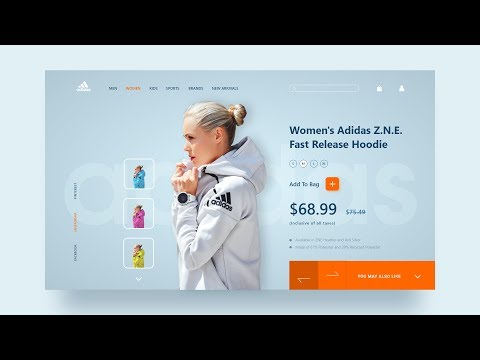 Latest UI Design Tutorial | Ecommerce Website Page UI Design Tutorial Using Adobe XD