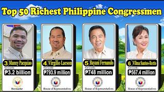Ranked: Richest Members of the Congress in the Philippines by Net Worth