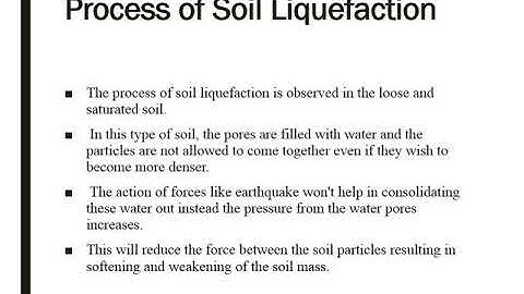 What is Soil Liquefaction
